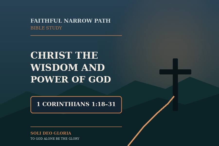 Christ the Wisdom and Power of God | 1 Corinthians&nbsp;1:18–31