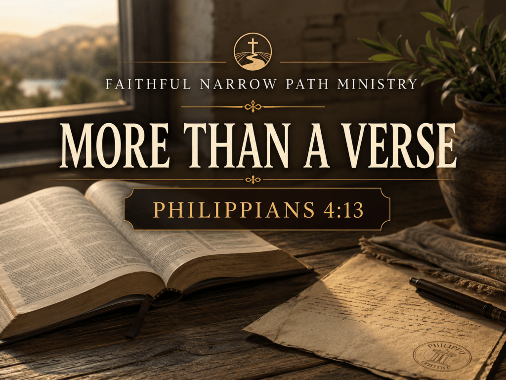More Than a Verse: Philippians&nbsp;4:13