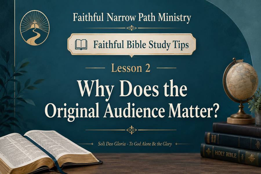 Faithful Bible Study Tips | Lesson 2: Why Does the Original Audience&nbsp;Matter?