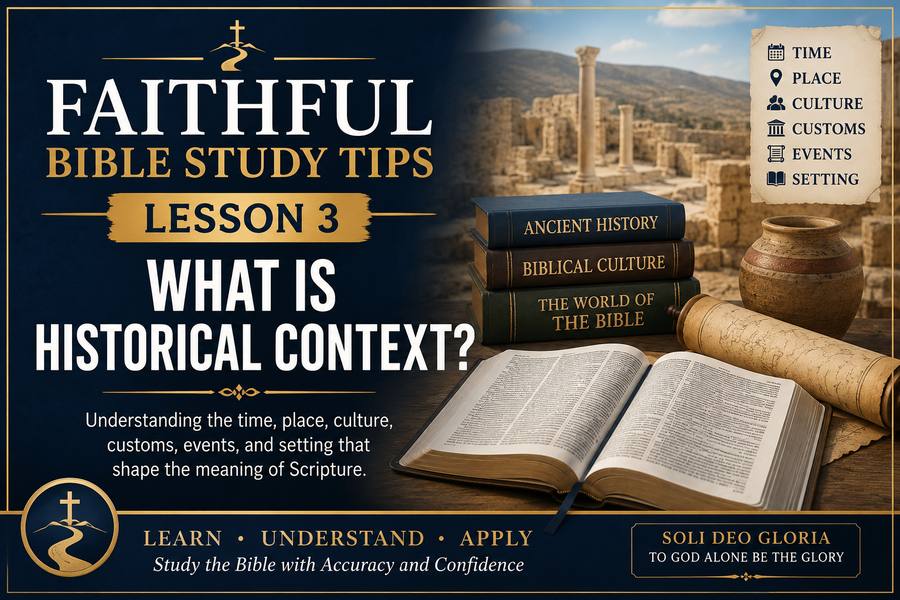Faithful Bible Study Tips | Lesson 3: What Is Historical&nbsp;Context?