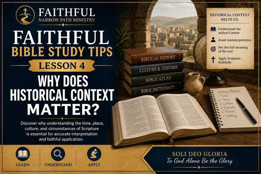 Faithful Bible Study Tips | Lesson 4: Why Does Historical Context&nbsp;Matter?