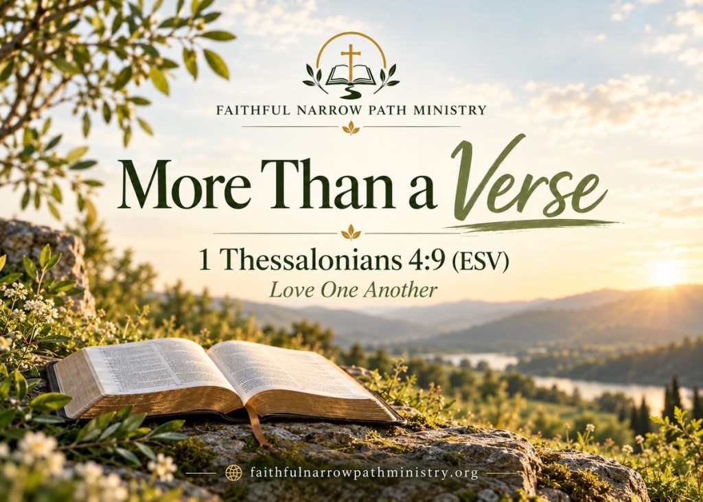 More Than a Verse | 1 Thessalonians 4:9